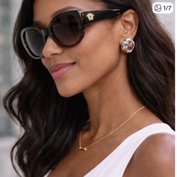 Versace Accessories - Versace Tortoiseshell Sunglasses for Women - Small